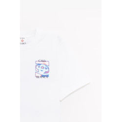 CASABLANCA WHITE HEATMAP CLASSIC T SHIRT